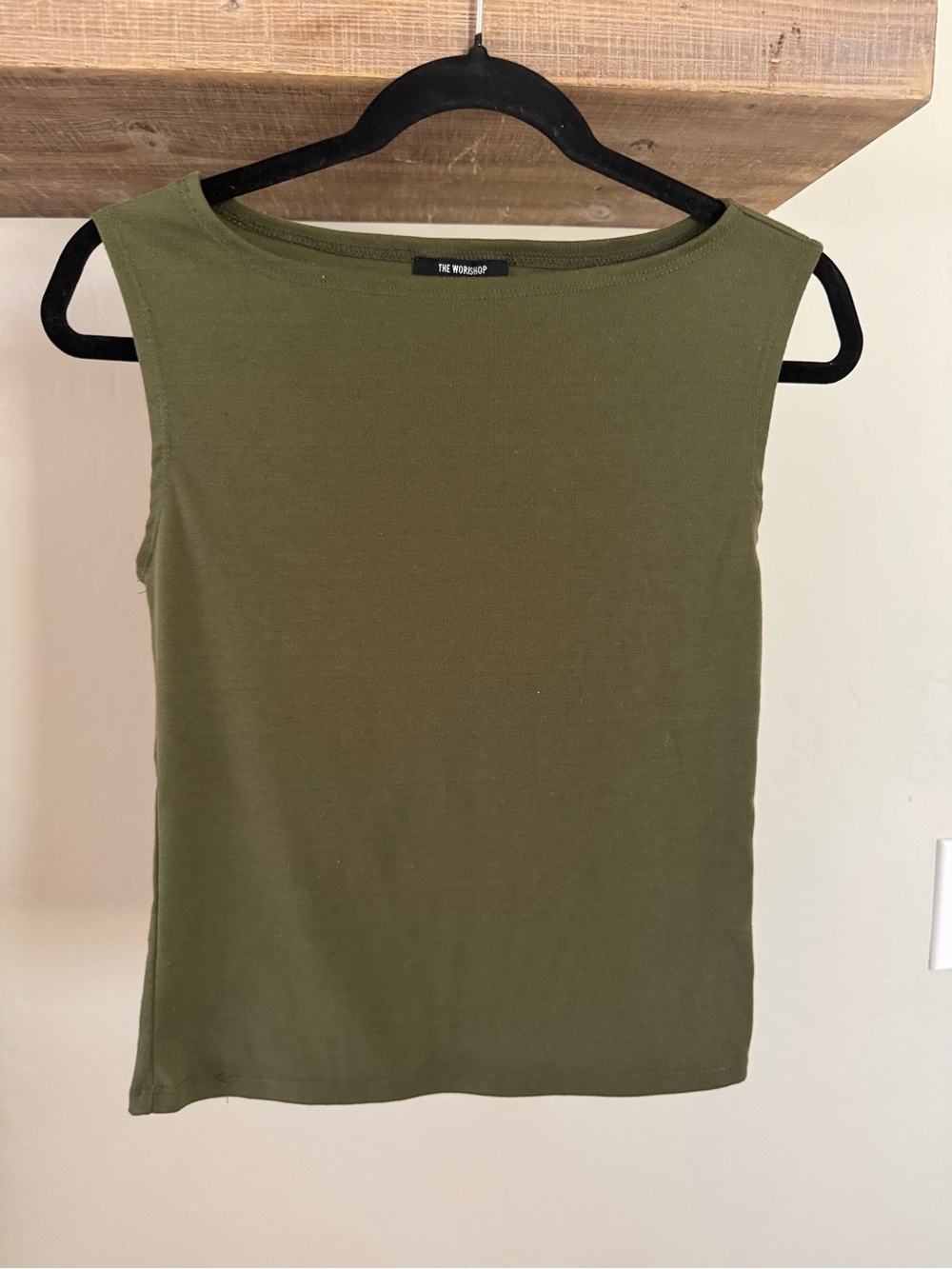 Workshop Republic Clothing Olive Green Sleeveless Tank